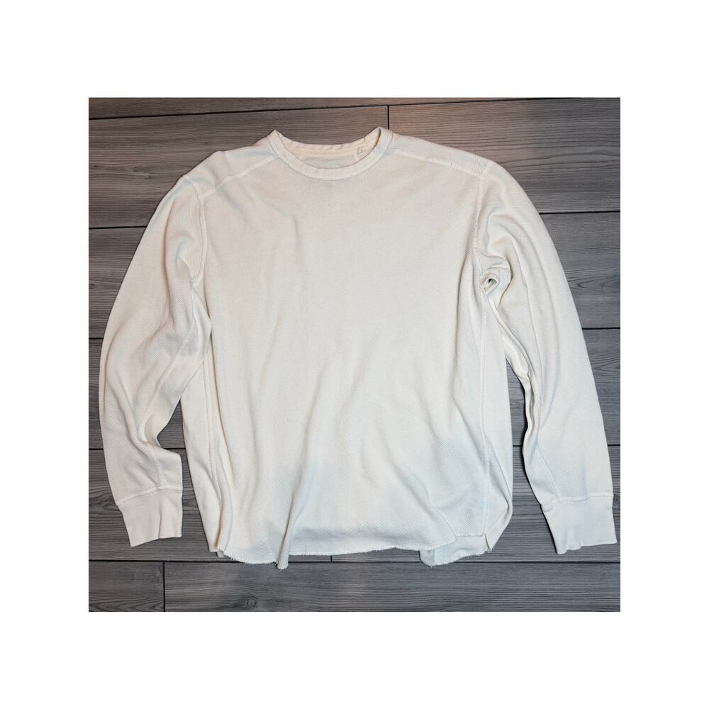 rag & bone Size Large Men's Cream Pullover Shirt Casual - Picture 5 of 7